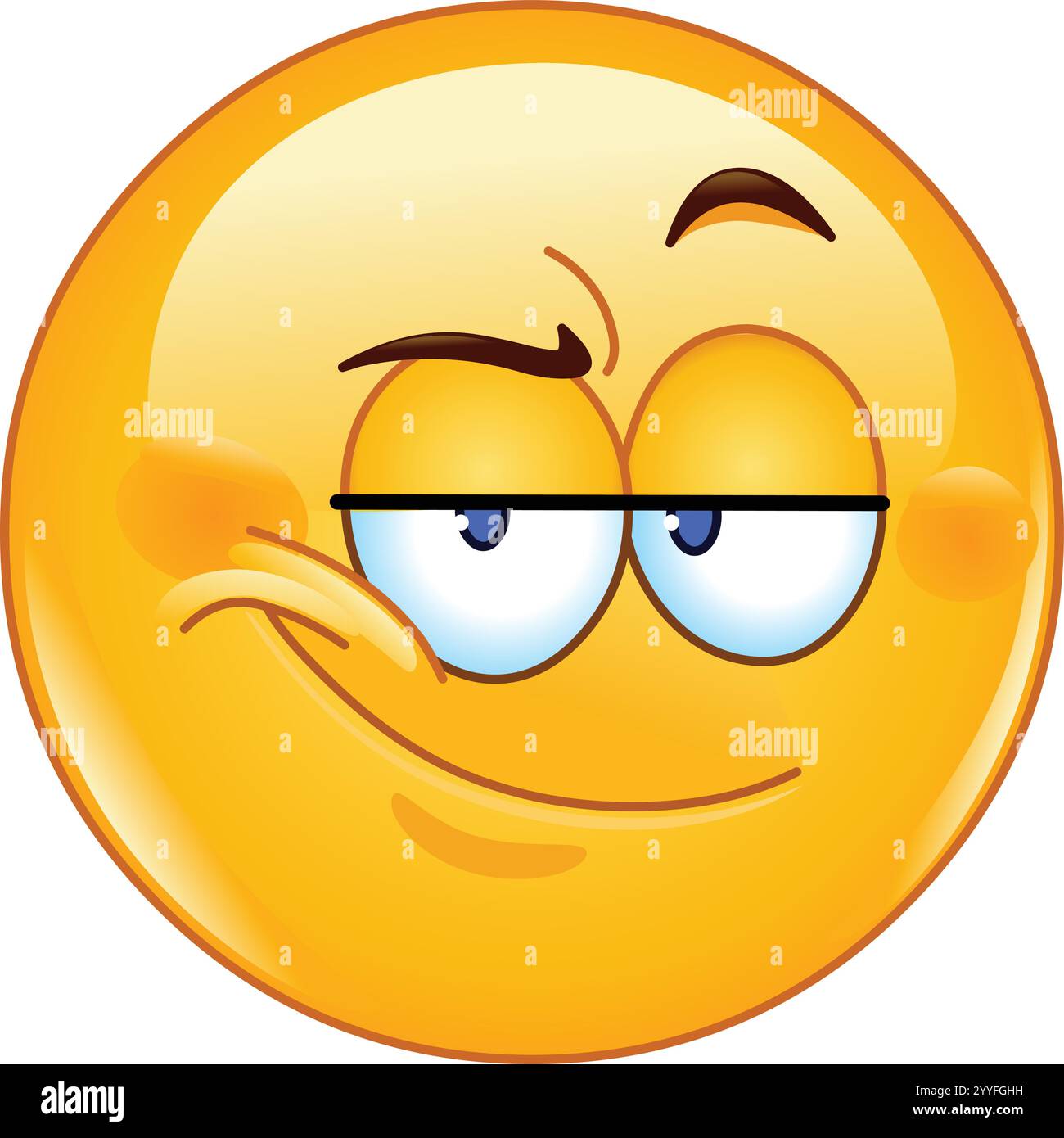 Schlaues emoji Stock-Vektorgrafiken kaufen - Alamy