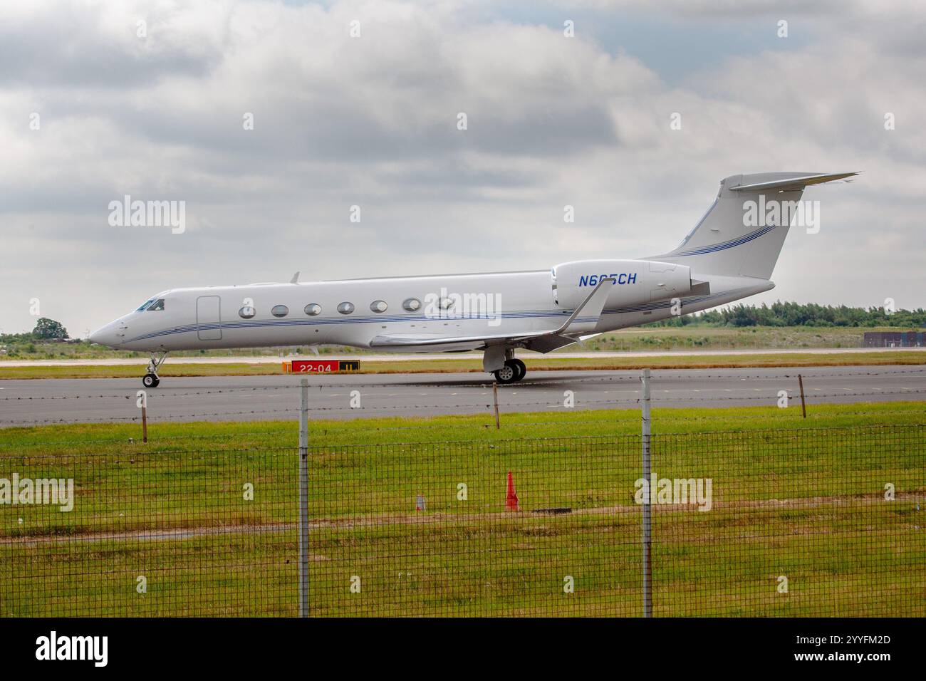 N605Ch GULFSTREAM AEROSPACE GV-SP G550 London Stansted UK 20-06-2018 Stockfoto