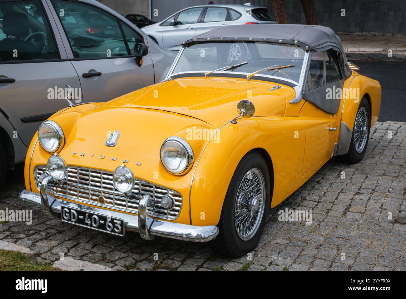 Triumph TR3 Oldtimer im Retro-Stil Stockfoto