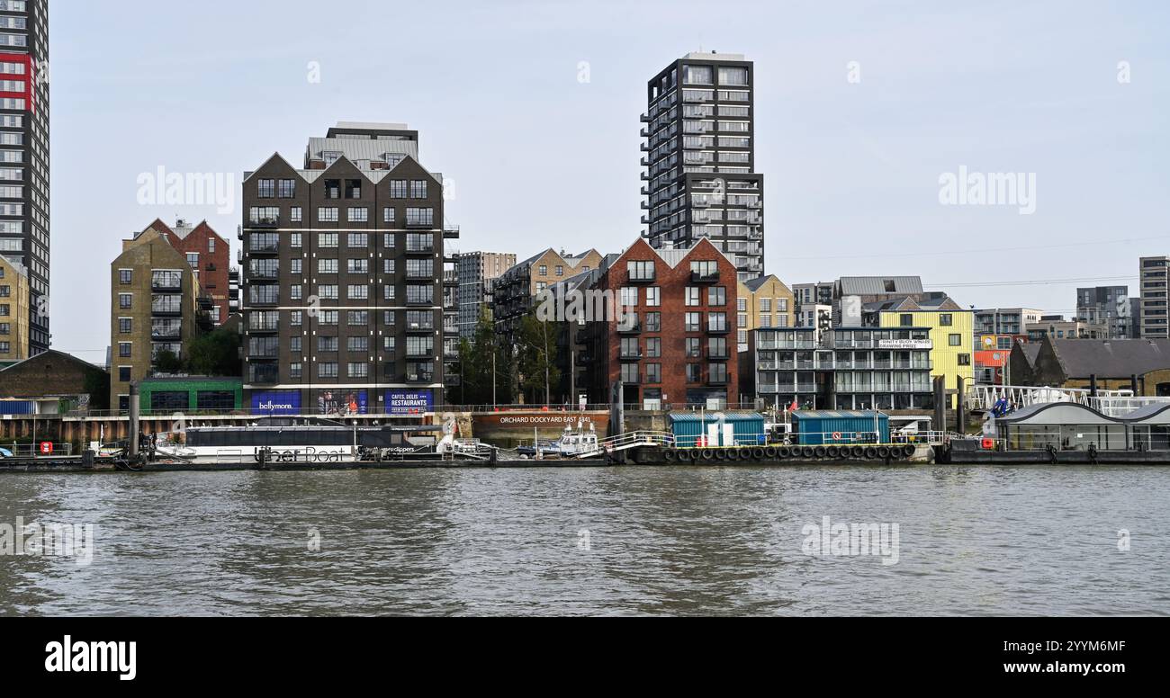 Orchard Dockyard , E14 Teil der Docklands Developments rund um Canary Wharf . Stockfoto