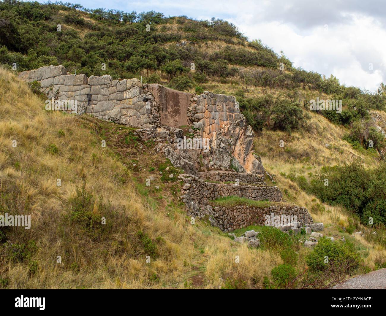 Tambomachay inka Ruinen in Cusco Peru Stockfoto