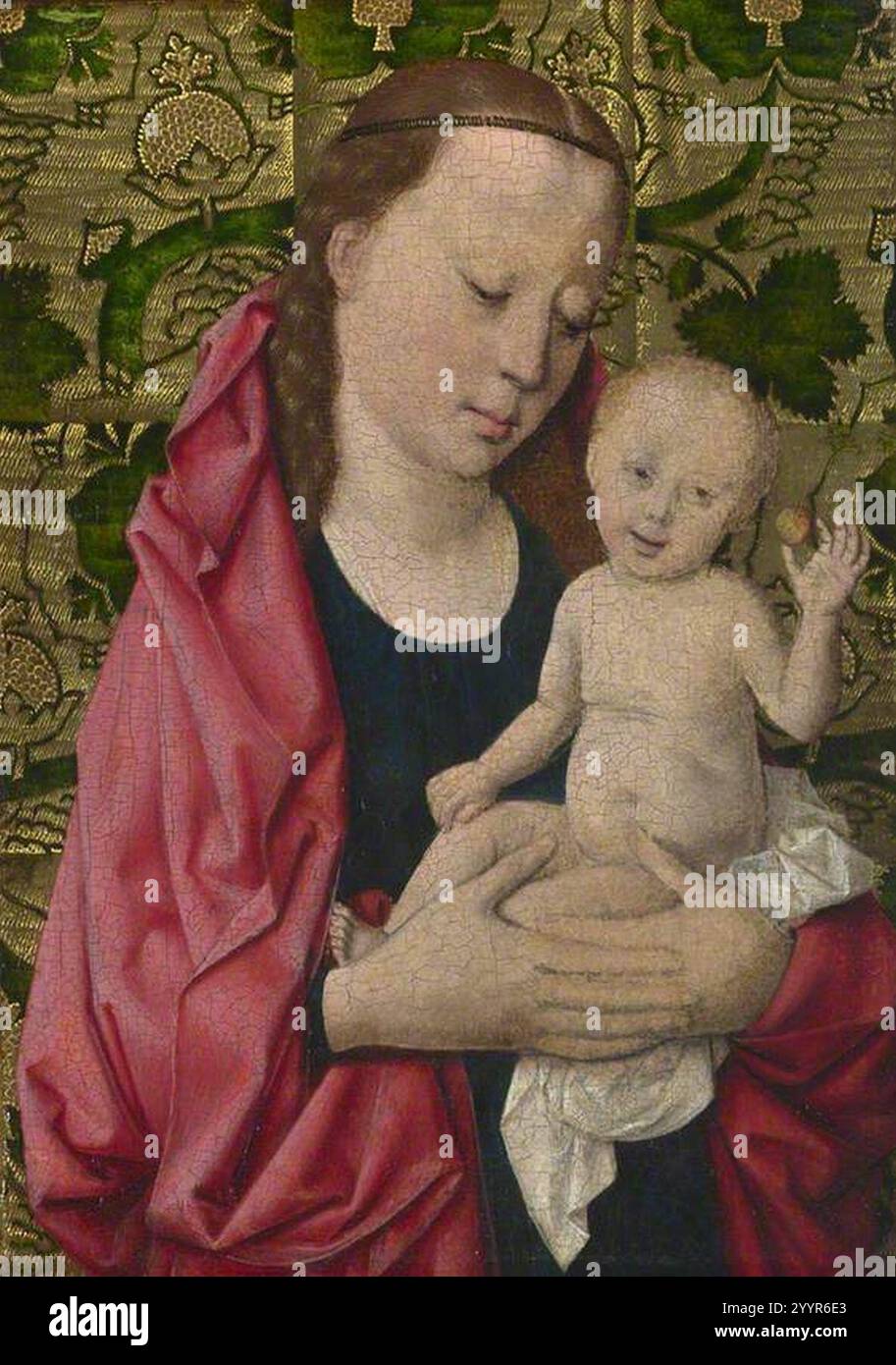 Dieric Bouts the Ältester (ca. 1415-1475) (Studio of) - die Jungfrau und das Kind Stockfoto