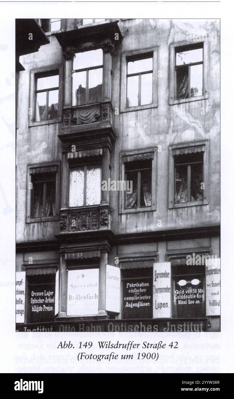 Dresden, Wilsdruffer Straße Nr. 42 (Fotografie um 1900). Stockfoto