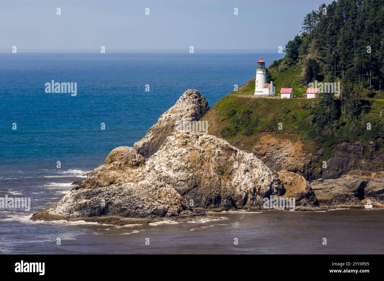 Heceta Heads Lighthouse State Scenic Viewpoint, Florence, Oregon. Stockfoto