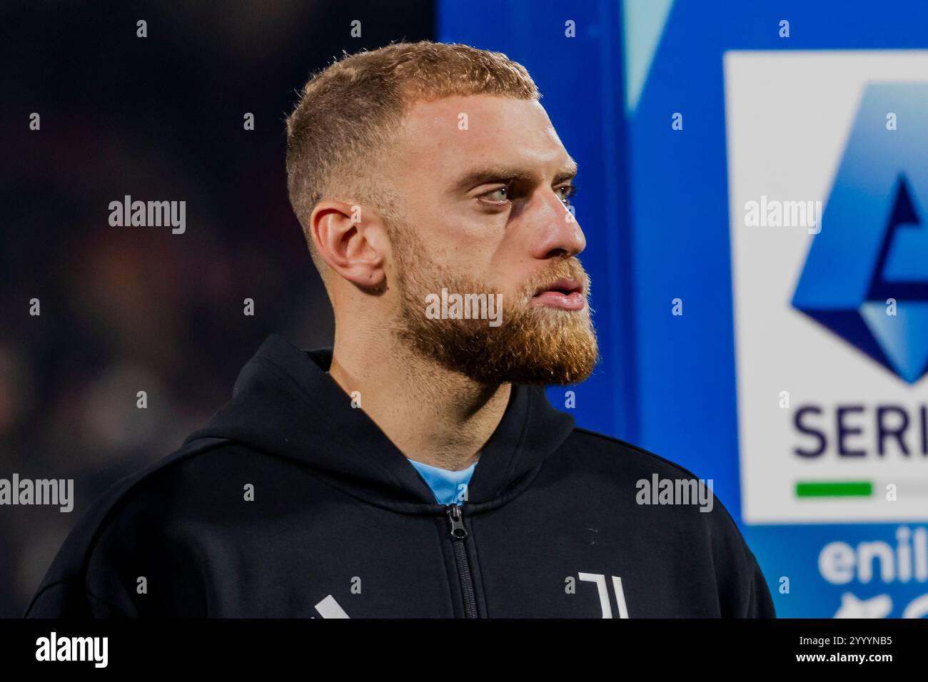 Michele Di Gregorio spielte während des Spiels der Serie A zwischen AC Monza und Juventus am 22. Dezember 2024 im U-Power Stadion in Monza, Italien Stockfoto