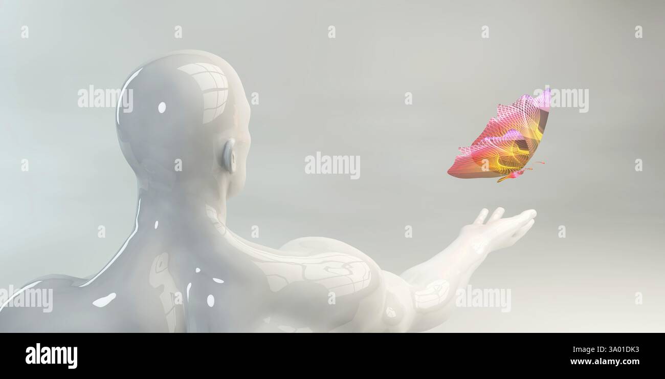 Moderne digitale Hintergrund als kreative Kunst Stockfoto