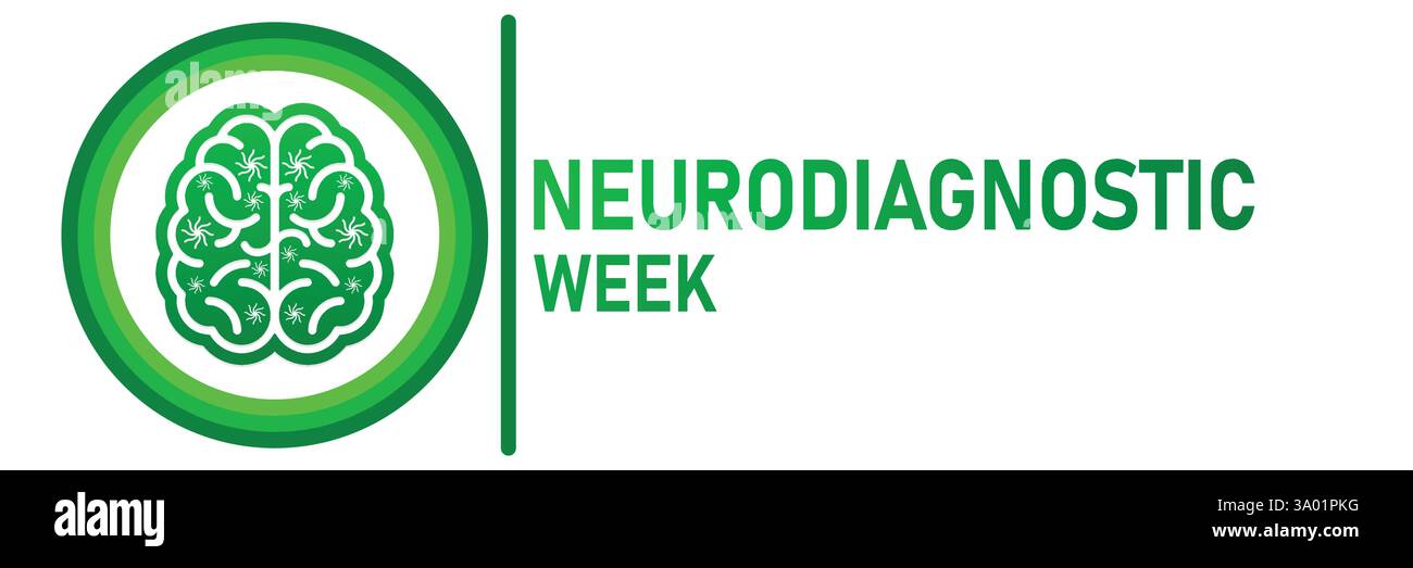 „Neurodiagnosewoche – Brain Health & Diagnostics Feiern“ Stock Vektor