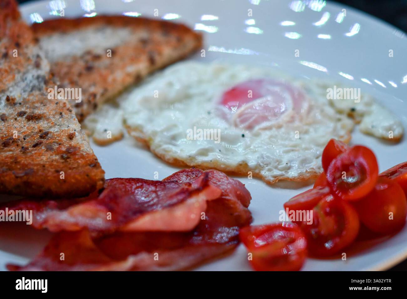 warmes Frühstück Stockfoto