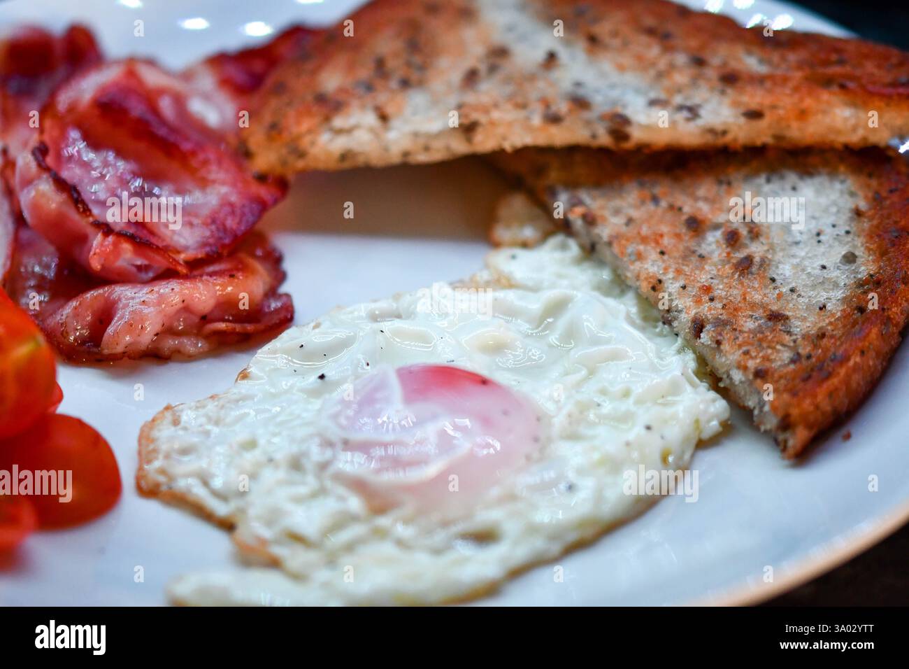 warmes Frühstück Stockfoto