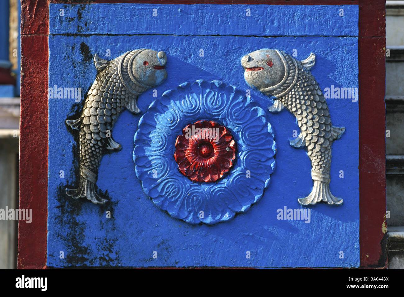 Swaminaraya-Tempel, Chhapaiya bei Ayodhya, Faizabad, Uttar Pradesh, Indien, Asien Stockfoto