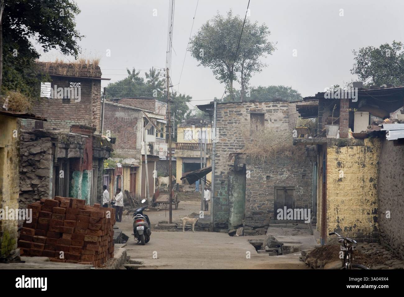 Village, Nandur, Marathwada, Maharashtra, Indien, Asien Stockfoto