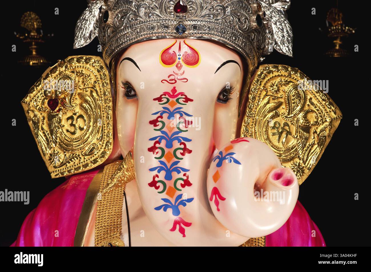 Statue des Herrn ganesh im Ganpati-Festival, Pune, Maharashtra, Indien, Asien Stockfoto