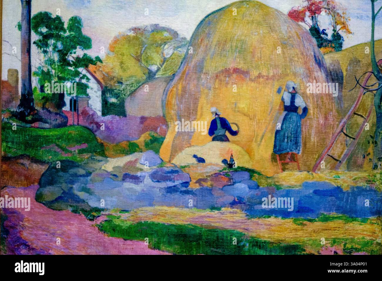 Die gelben Mühlensteine ,1889 - Paul Gauguin, Musée d'Orsay, Paris, Frankreich, Westeuropa. Stockfoto