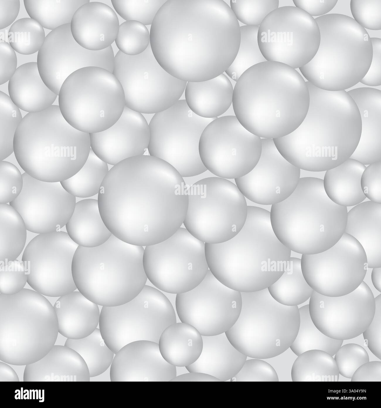 Wunderschöne perlrosa Formen fließen nahtlos in das Muster. Morphing farbenfrohe Klumpen. Abstrakte Blasen im 3D-Hintergrund. Flüssig fließende Farben. Stock Vektor