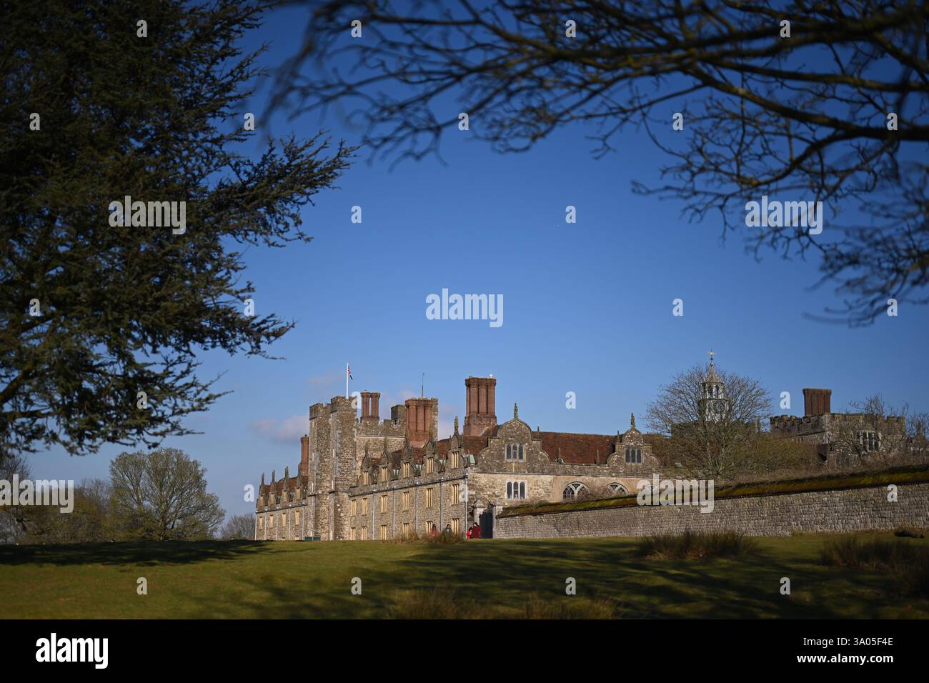 knole Haus und Anwesen an einem hellen Tag Stockfoto