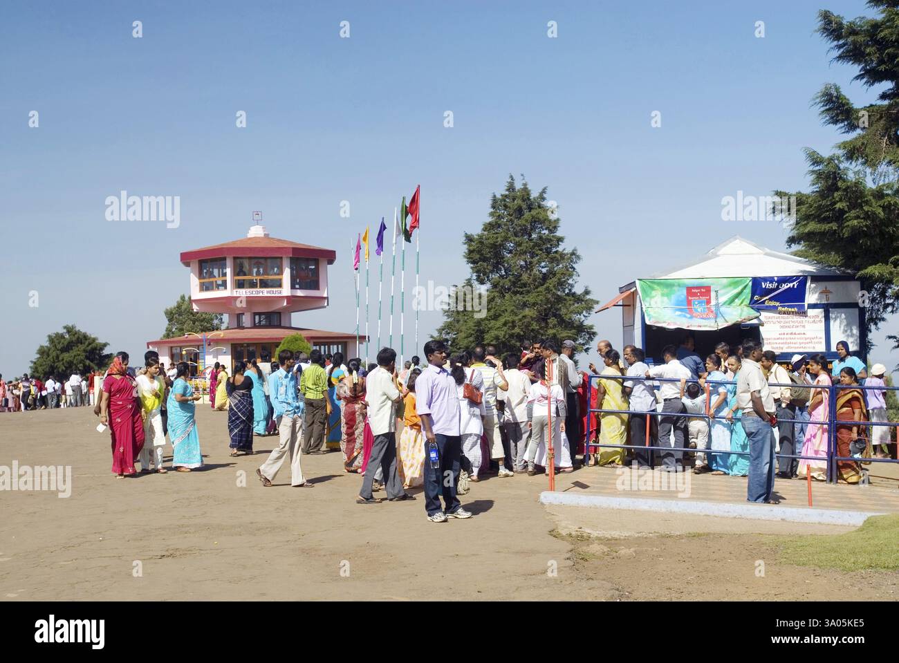 Doddabetta ist der höchste Berg in den Nilgiri Hills in Ooty, Tamil Nadu, Indien, Asien Stockfoto