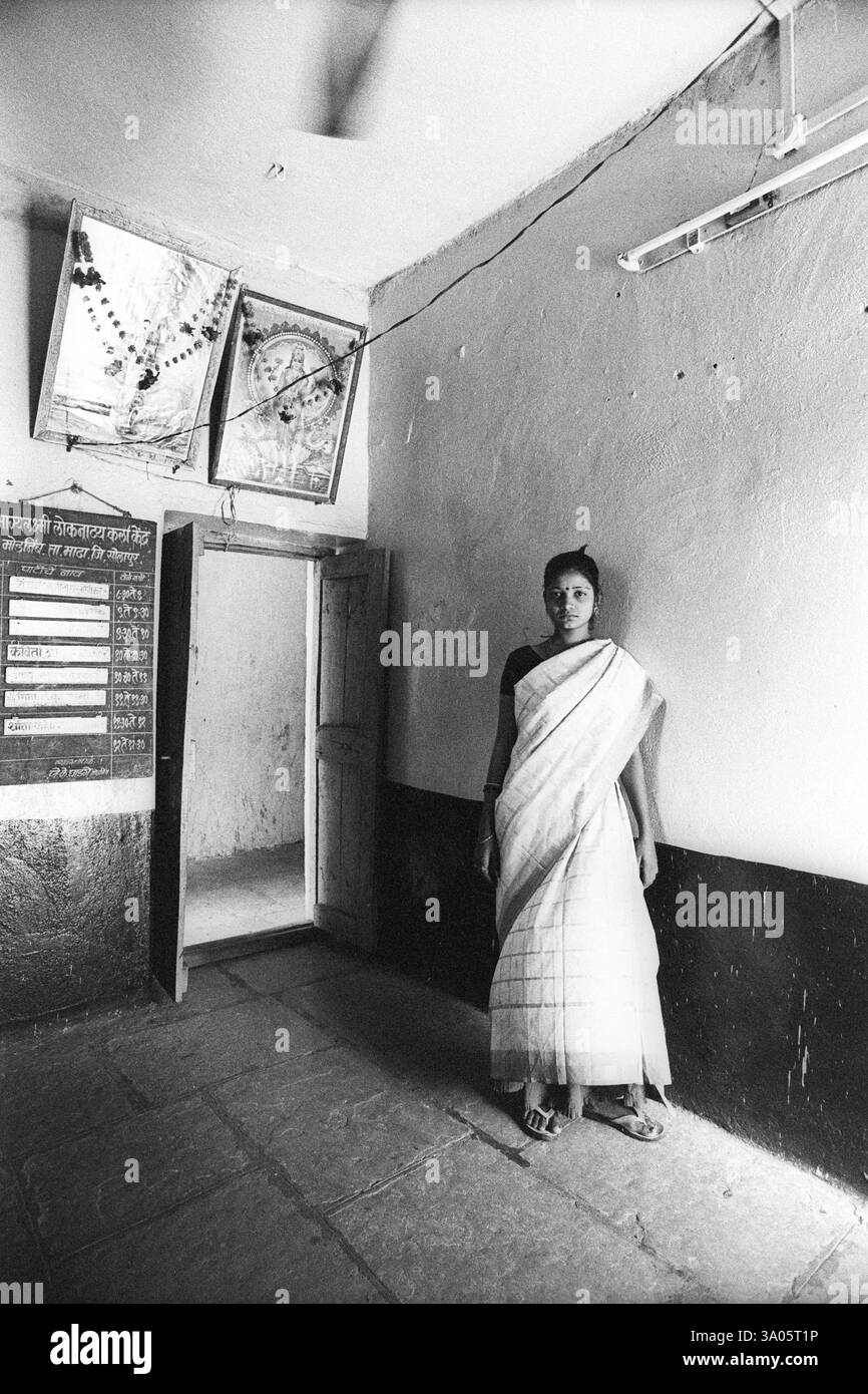 Lavani Künstler, traditionelle Tanzform, Modnib, Maharashtra, Indien NO MR Stockfoto