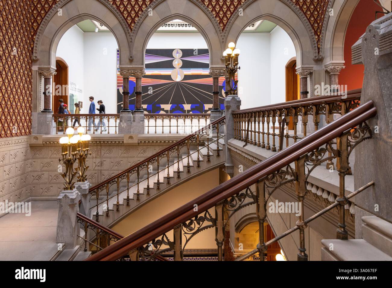 Inneneinrichtung der Pennsylvania Academy of Fine Arts (Furness-Hewitt), Philadelphia, Pennsylvania, USA Stockfoto