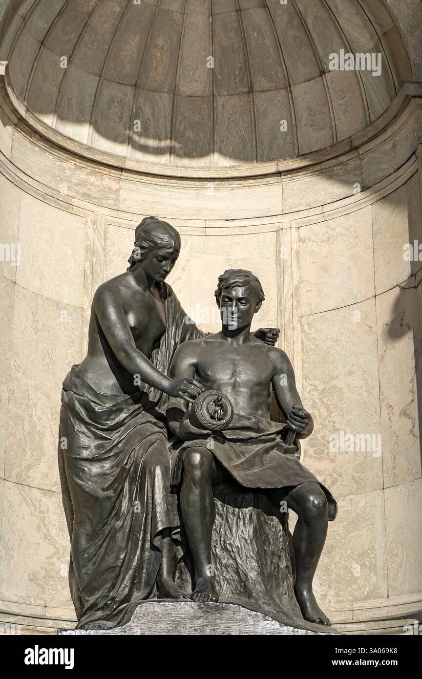 Skulptur von Teodor Lundberg in der schwedischen Nationalgalerie Stockfoto