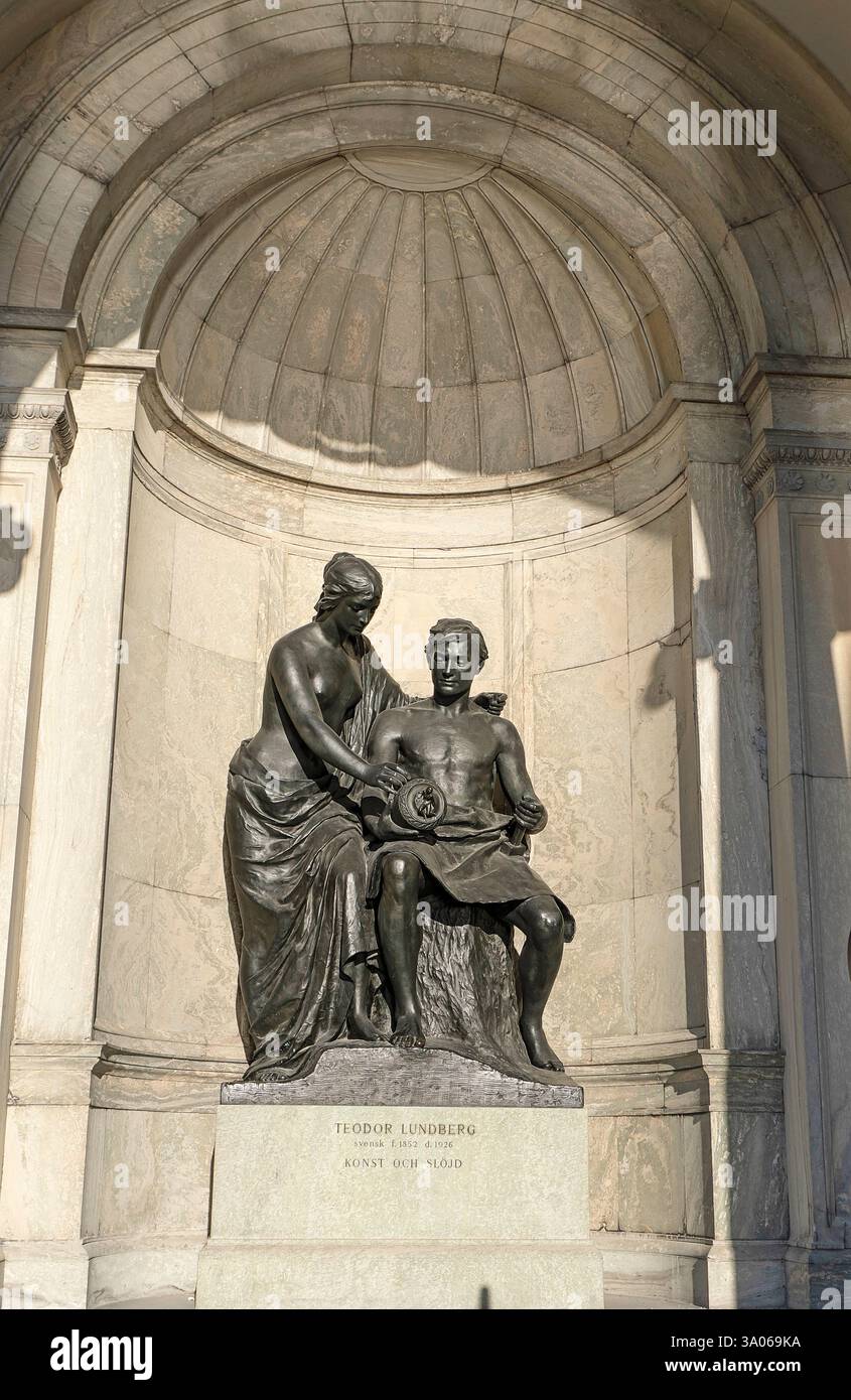 Skulptur von Teodor Lundberg in der schwedischen Nationalgalerie Stockfoto