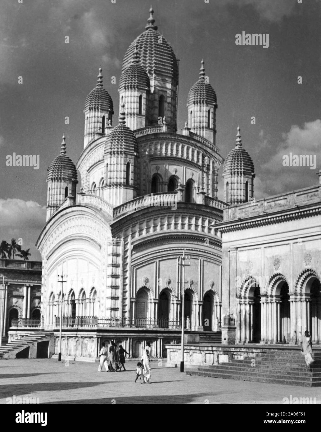 Dakshineshwar Hindu-Tempel in Kalkutta, Westbengalen, Indien 1940er Jahre Stockfoto