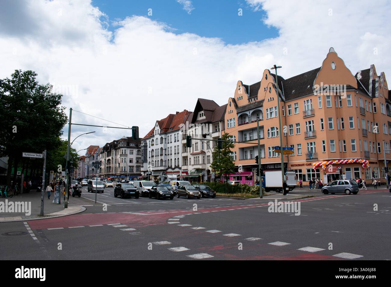 Ein Besuch der Straßen berlins, des urbanen Lebens auf den Straßen berlins, der deutschen Hauptstadt Stockfoto