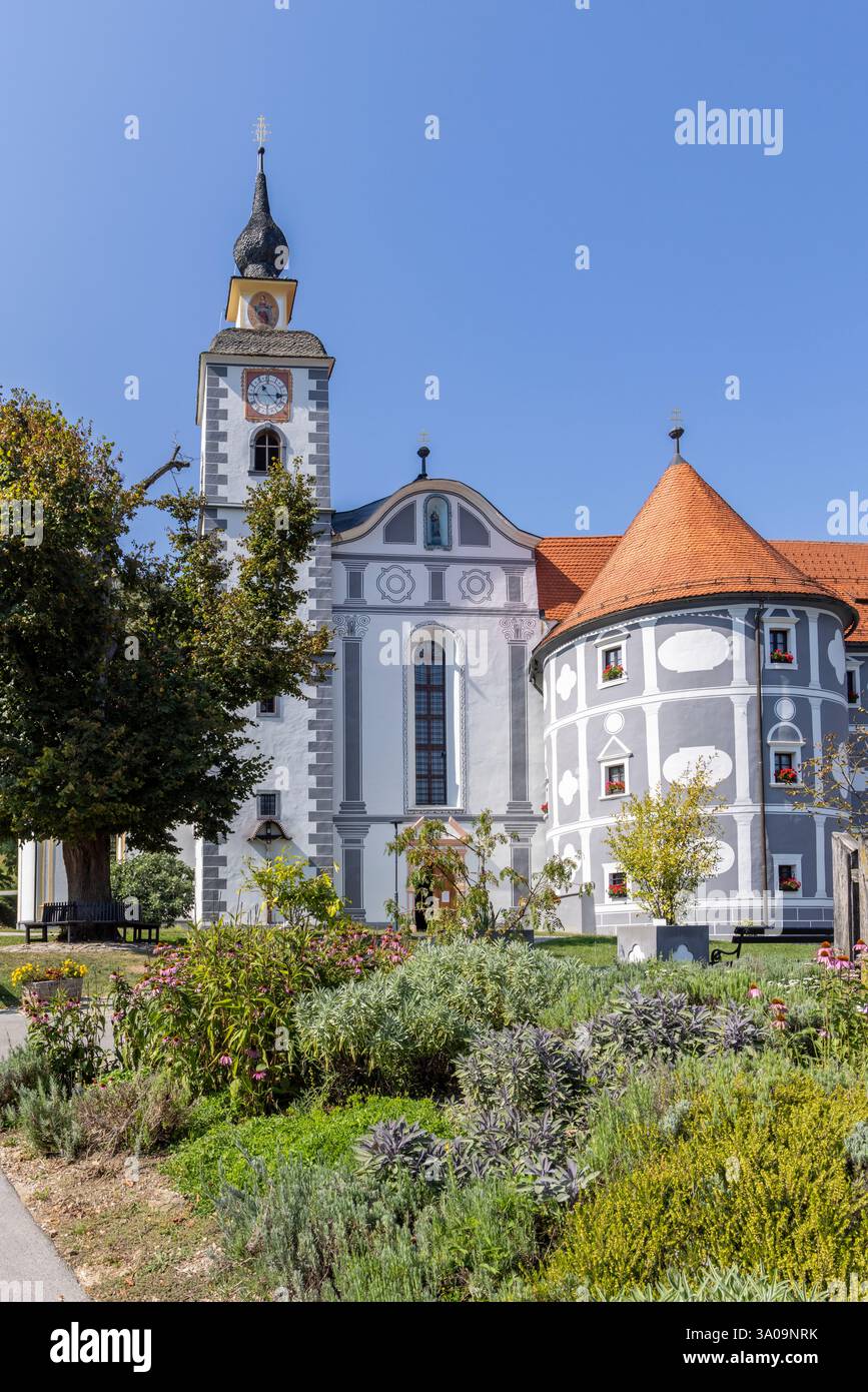 Außenansicht des Klosters Olimje in Olimje in Slowenien Stockfoto