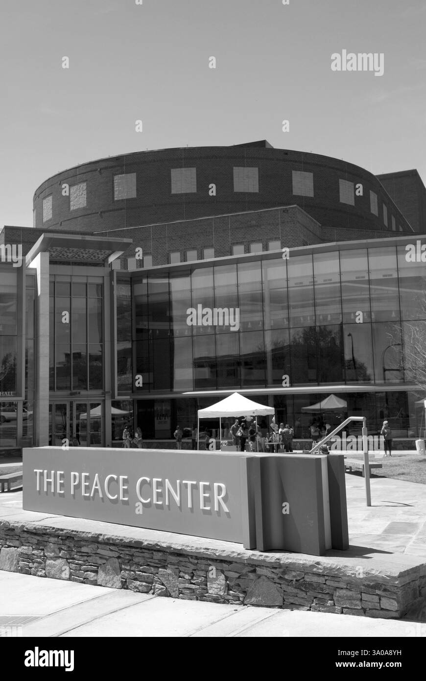 Das Peace Center für darstellende Künste im Zentrum von Greenville, South Carolina, USA Stockfoto