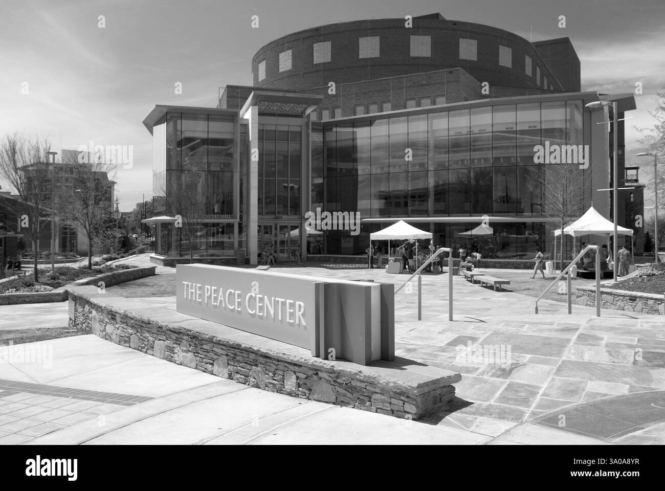 Das Peace Center für darstellende Künste im Zentrum von Greenville, South Carolina, USA. Stockfoto