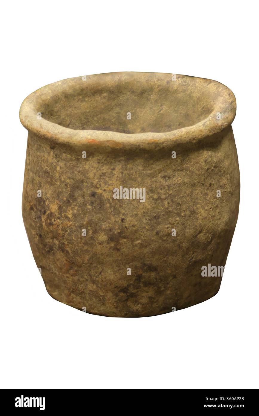 Archäologischer Fund aus der Toskana, Italien (isoliert auf weiß) Stockfoto