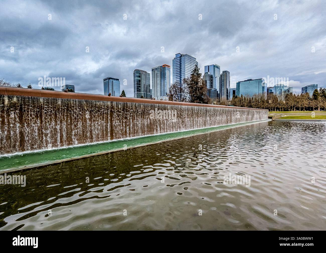 Bellevue City Park Wasserfall Stockfoto