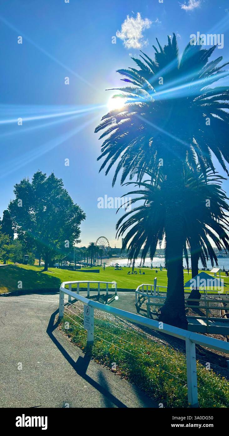 Östlicher Strand, Geelong - Smartphone-aufgenommenes Stockfoto