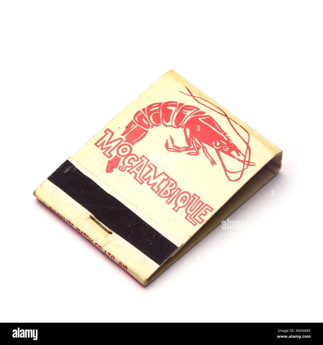 Das mosambique Cabaret Restaurant Noord Street, Johannesburg, Streichholzschachtel aus den 1960er Jahren. Stockfoto