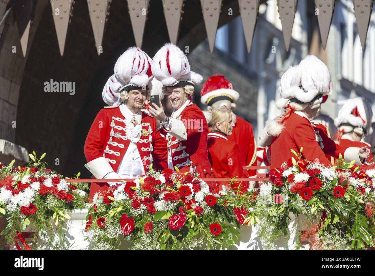 Jecken, Rosenmontag, Karneval, Köln, Rheinland, Nordrhein-Westfalen, Deutschland, Europa Stockfoto