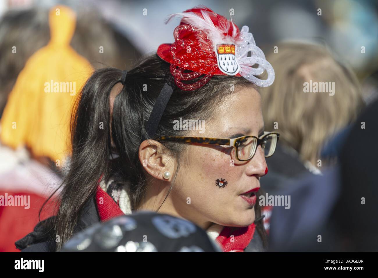 Jecken, Koelner Schull- un Veedelszoech, Karneval, Köln, Rheinland, Nordrhein-Westfalen, Deutschland, Europa Stockfoto