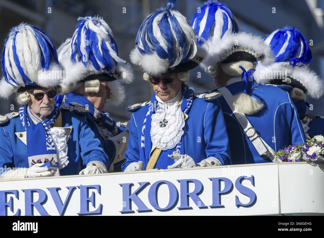 Jecken, Rosenmontag, Karneval, Köln, Rheinland, Nordrhein-Westfalen, Deutschland, Europa Stockfoto