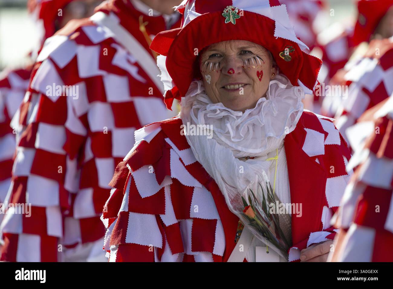 Jecken, Rosenmontag, Karneval, Köln, Rheinland, Nordrhein-Westfalen, Deutschland, Europa Stockfoto