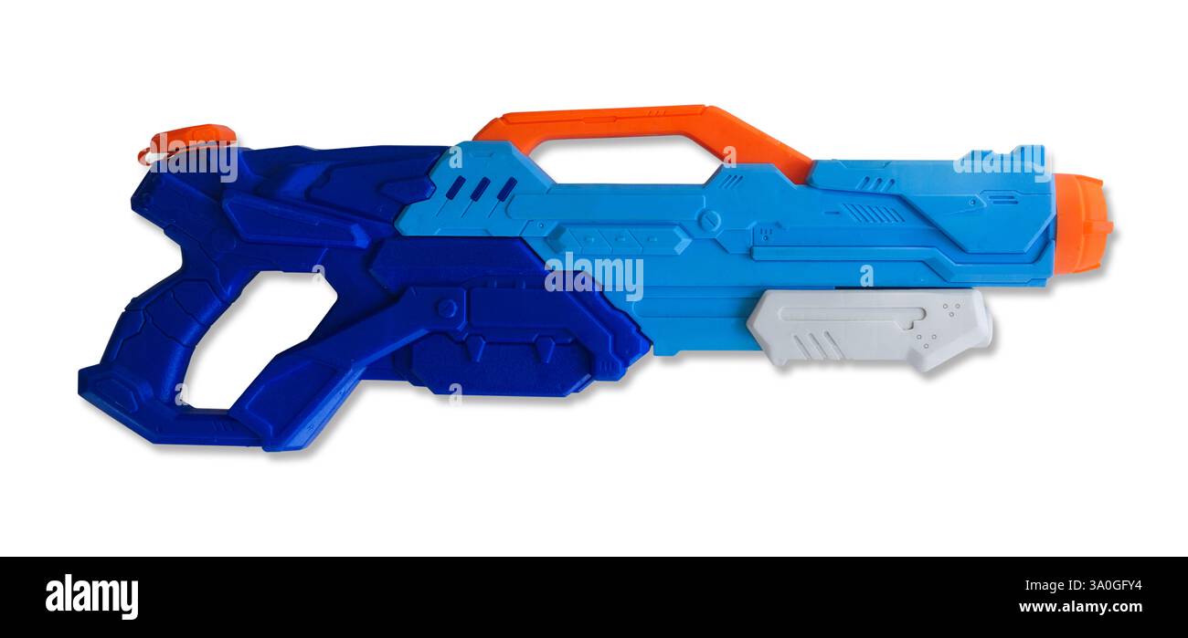 watergun isoliert auf weißem Hintergrund Stockfoto