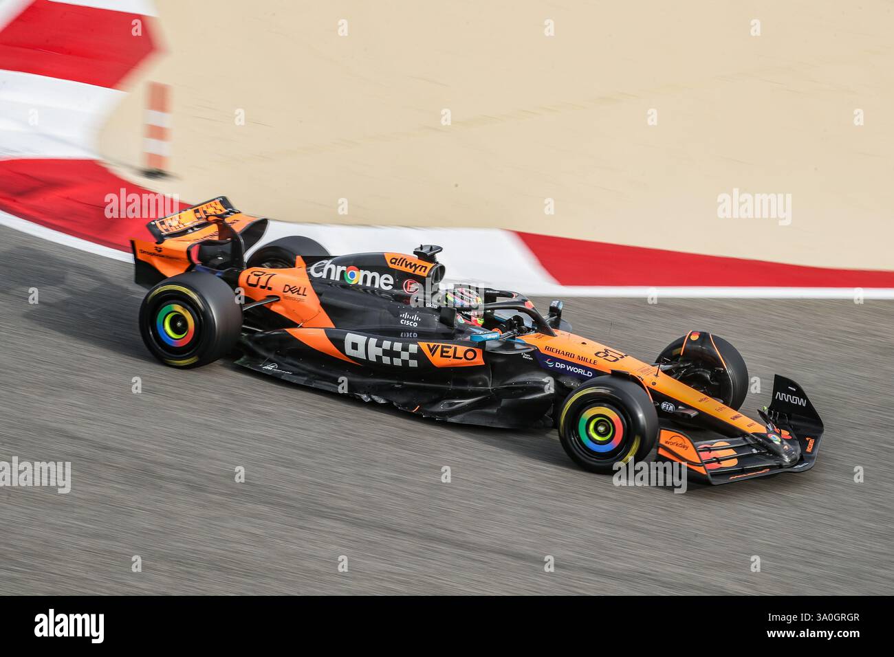Sakhir, Bahrain. 26-28. Februar 2025. FIA F1-Weltmeisterschaft 2025. Test Vor Der Saison. Oscar Piastri, Mclaren. Stockfoto