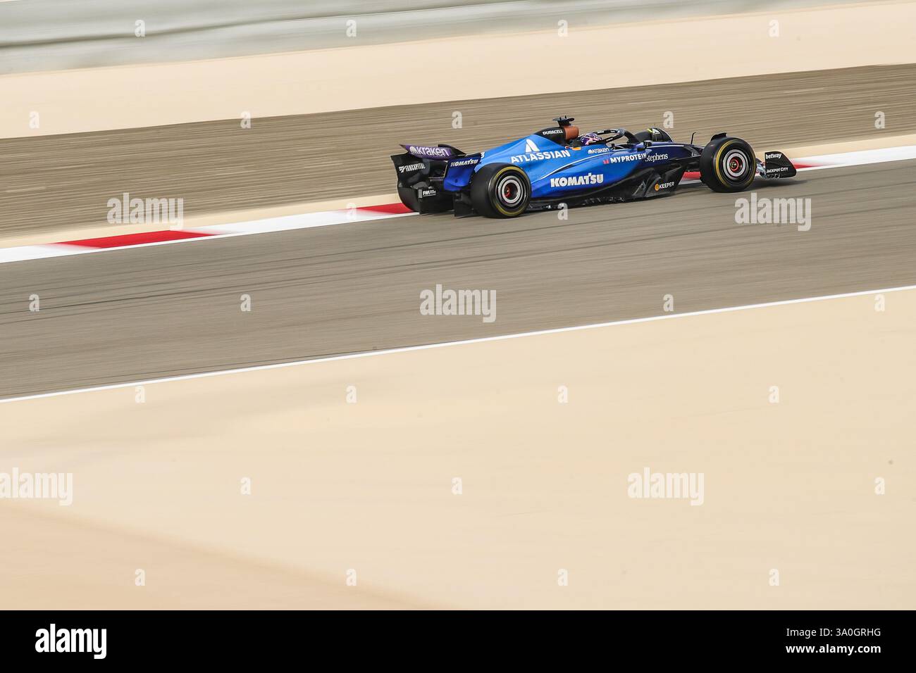 Sakhir, Bahrain. 26-28. Februar 2025. FIA F1-Weltmeisterschaft 2025. Test Vor Der Saison. Alexander Albon, Williams. Stockfoto