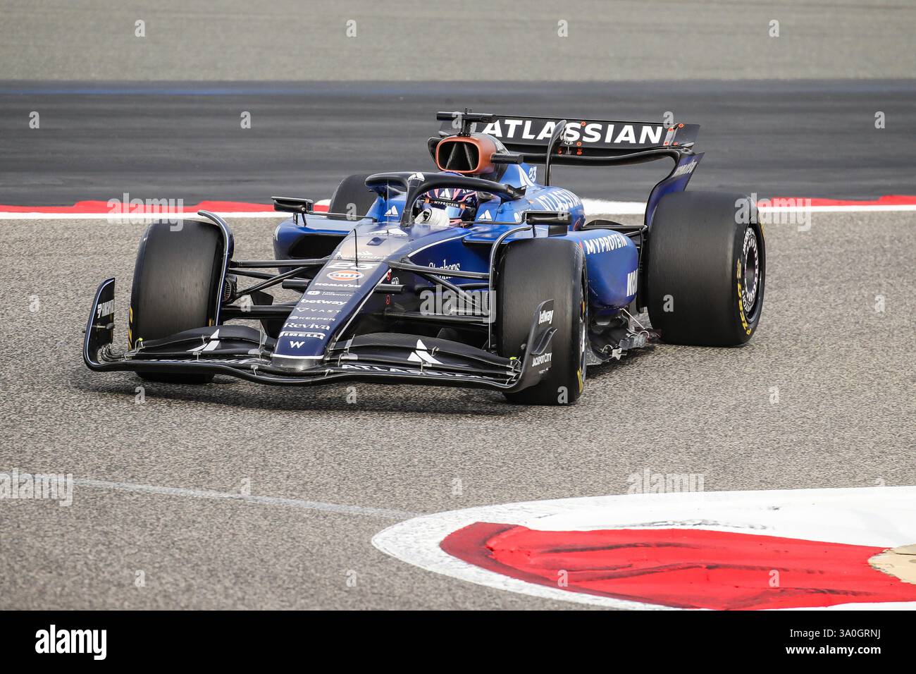Sakhir, Bahrain. 26-28. Februar 2025. FIA F1-Weltmeisterschaft 2025. Test Vor Der Saison. Alexander Albon, Williams. Stockfoto