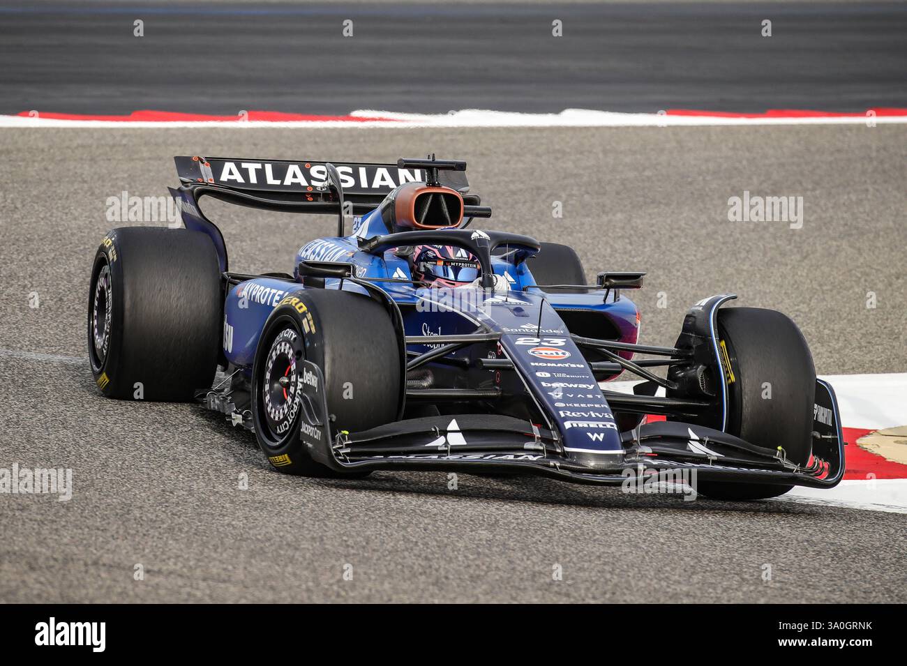 Sakhir, Bahrain. 26-28. Februar 2025. FIA F1-Weltmeisterschaft 2025. Test Vor Der Saison. Alexander Albon, Williams. Stockfoto