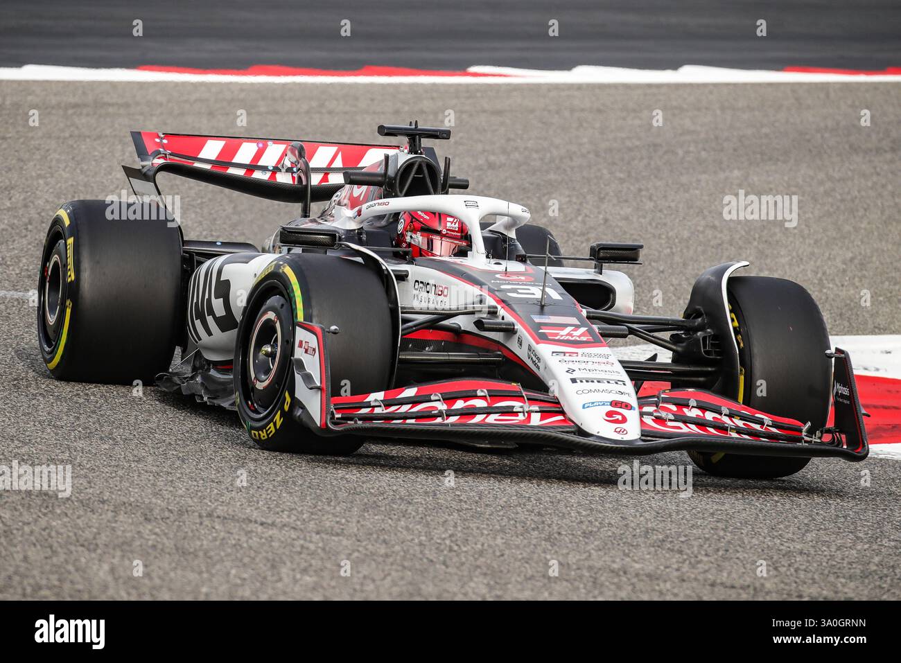 Sakhir, Bahrain. 26-28. Februar 2025. FIA F1-Weltmeisterschaft 2025. Test Vor Der Saison. Esteban Ocon, Haas. Stockfoto