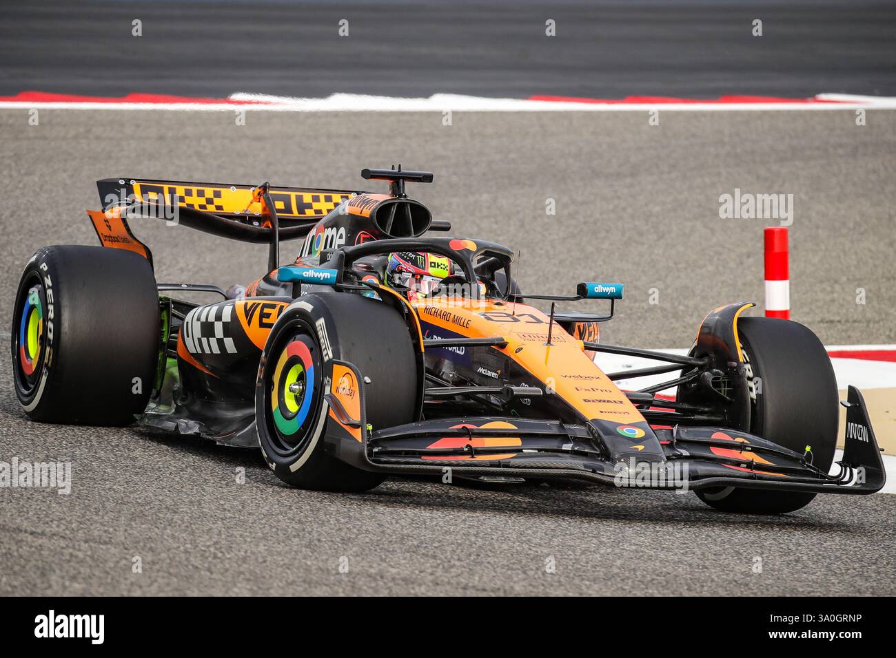 Sakhir, Bahrain. 26-28. Februar 2025. FIA F1-Weltmeisterschaft 2025. Test Vor Der Saison. Oscar Piastri, Mclaren. Stockfoto