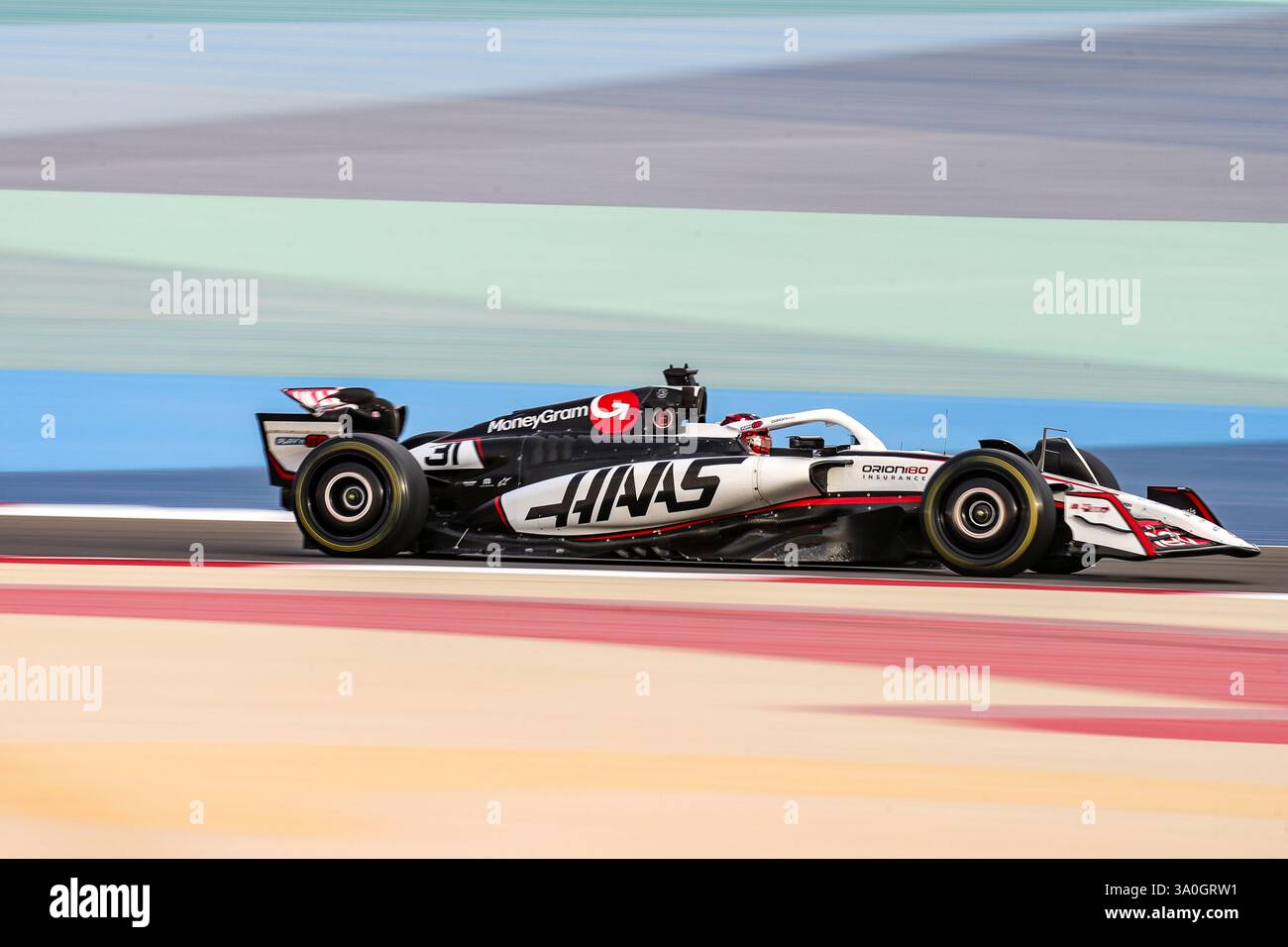 Sakhir, Bahrain. 26-28. Februar 2025. FIA F1-Weltmeisterschaft 2025. Test Vor Der Saison. Esteban Ocon, Haas. Stockfoto