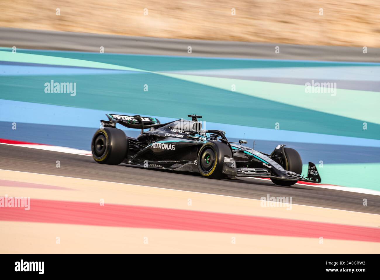 Sakhir, Bahrain. 26-28. Februar 2025. FIA F1-Weltmeisterschaft 2025. Test Vor Der Saison. George Russell, Mercedes. Stockfoto