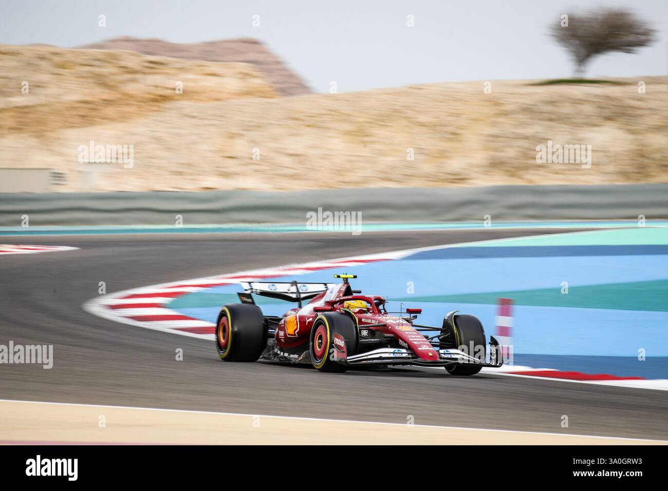 Sakhir, Bahrain. 26-28. Februar 2025. FIA F1-Weltmeisterschaft 2025. Test Vor Der Saison. Lewis Hamilton, Ferrari. Stockfoto