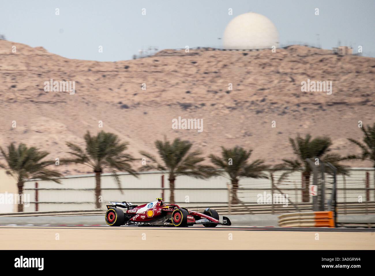 Sakhir, Bahrain. 26-28. Februar 2025. FIA F1-Weltmeisterschaft 2025. Test Vor Der Saison. Lewis Hamilton, Ferrari. Stockfoto