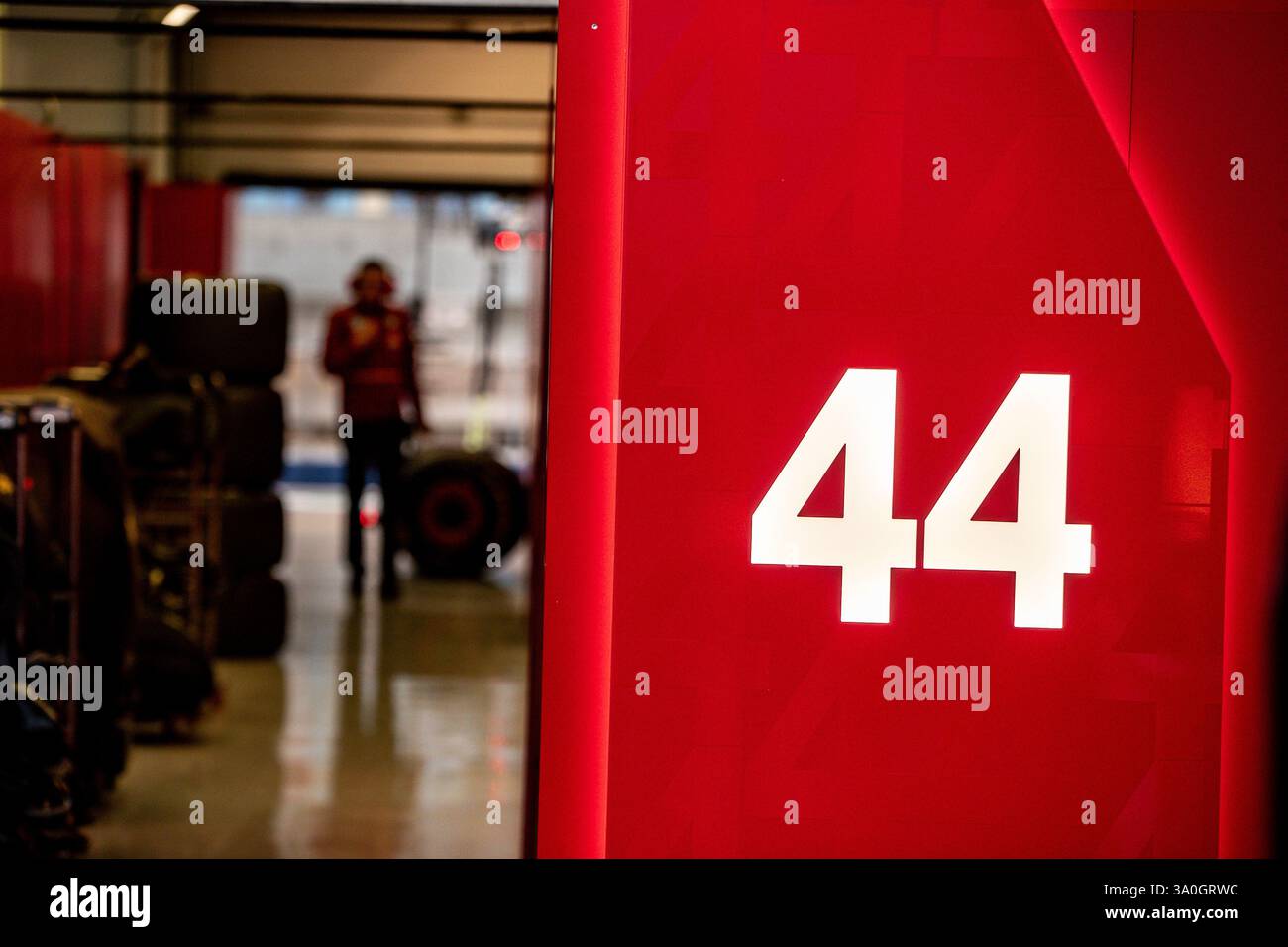 Sakhir, Bahrain. 26-28. Februar 2025. FIA F1-Weltmeisterschaft 2025. Test Vor Der Saison. Lewis Hamilton, Ferrari. Stockfoto