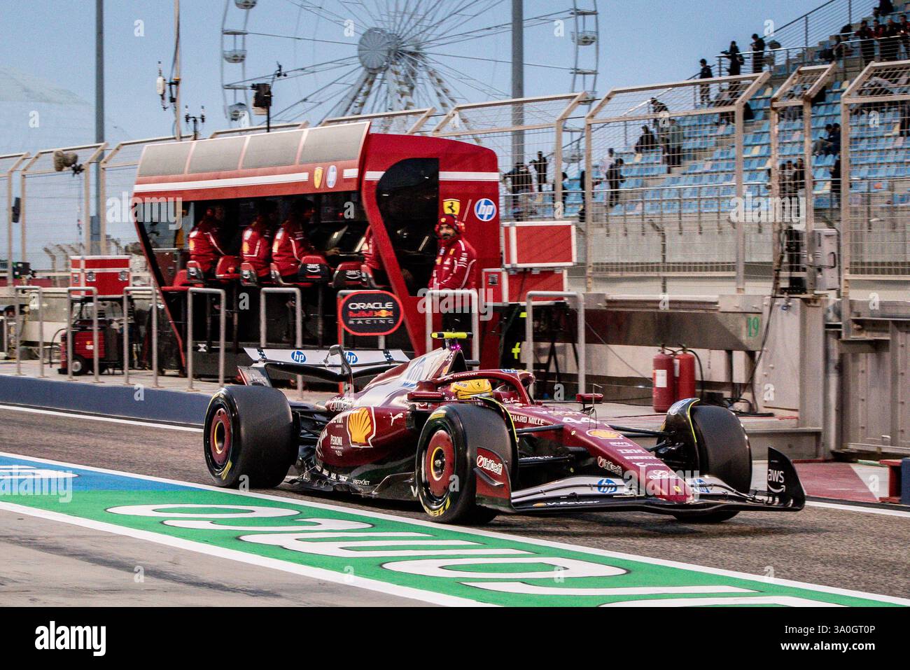 Sakhir, Bahrain. 26-28. Februar 2025. FIA F1-Weltmeisterschaft 2025. Test Vor Der Saison. Lewis Hamilton, Ferrari. Stockfoto